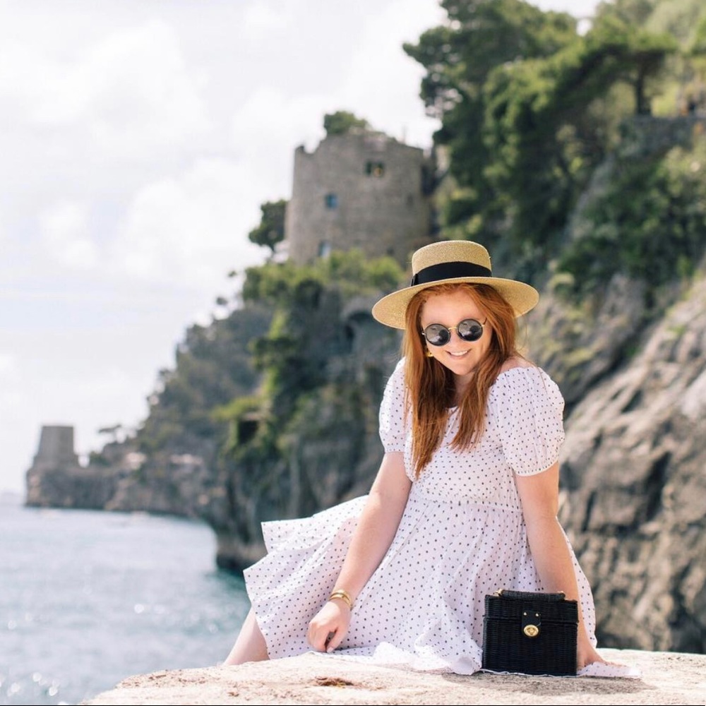 black and white caroline constas dress